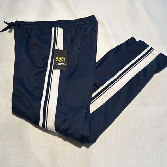 Navy Joggers Mens Small Athletic Works - Picture 1 of 2